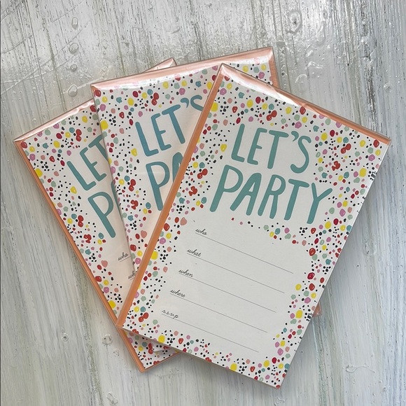 Colorful Party Invitation Cards - Picture 1 of 4